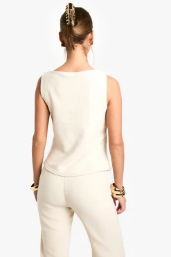 Gilet texturé à boutons