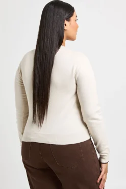 boohoo Gilet Tricoté Super Doux À Encolure Contrastée Plus<Femme Pulls Et Gilets|Toutes Les Mailles