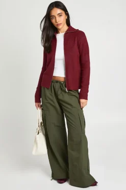 Gilet Zippé En Maille Douce