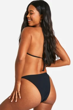 Gold Square Garniture en Matériel Doré Bikini Triangle & Ensemble Bas Bikini Tanga