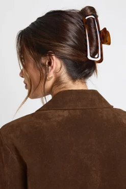 boohoo Grande Pince à Cheveux Écaille de Tortue< Looks Preppy