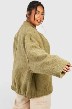 Grande taille - Bomber oversize en laine
