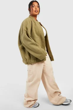 Grande taille - Bomber oversize en laine