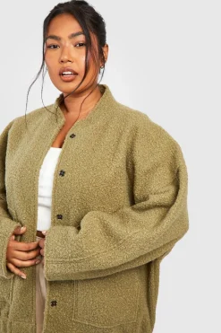 Grande taille - Bomber oversize en laine