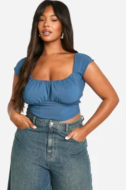 Grande taille - Corset stretch froncé