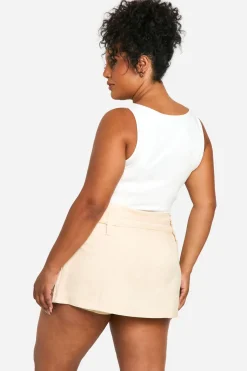 Grande taille - Jupe-short habillée