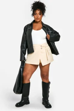 Grande taille - Jupe-short habillée