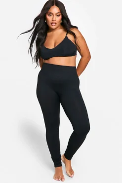 Grande taille - Legging côtelé sans coutures