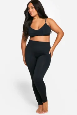Grande taille - Legging côtelé sans coutures