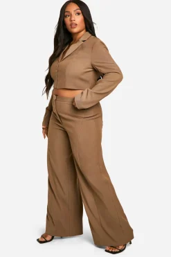 Grande taille - Pantalon large à coutures apparentes