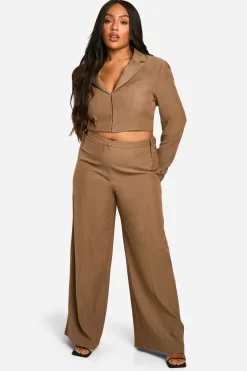 Grande taille - Pantalon large à coutures apparentes