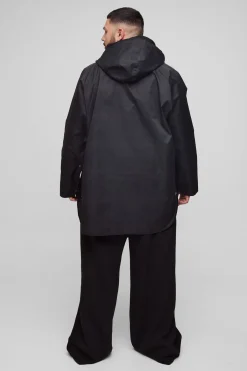 Grande taille - Parka à capuche en velours côtelé