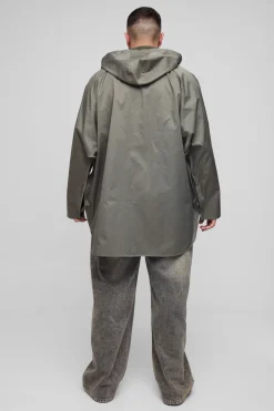 Grande taille - Parka à capuche en velours côtelé