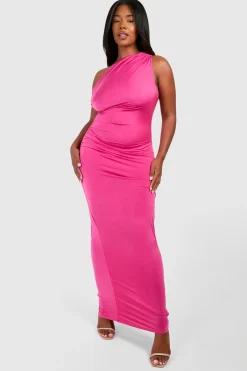 Grande taille - Robe asymétrique longue à anneau