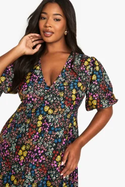 Grande taille - Robe babydoll fleurie