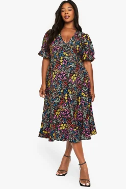 Grande taille - Robe babydoll fleurie