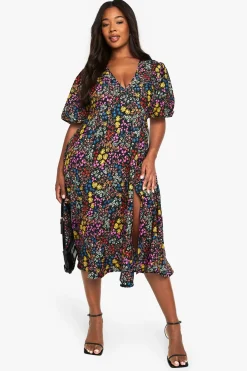 Grande taille - Robe babydoll fleurie