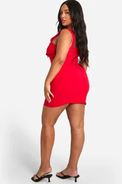 boohoo Grande taille - Robe moulante utilitaire<Femme Robes Moulantes|Robes