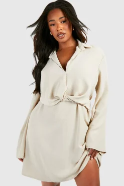 Grande taille - Robe nouée à l'avant