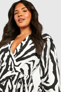 Grande taille - Robe patineuse mi-longue imprimée