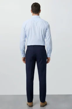 Grande Taille & Tall Bleu Clair Repassage Facile Manches Longues