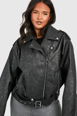 Grande taille - Veste oversize délavée