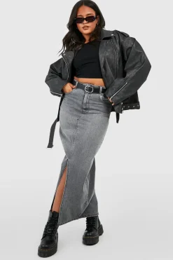 Grande taille - Veste oversize délavée