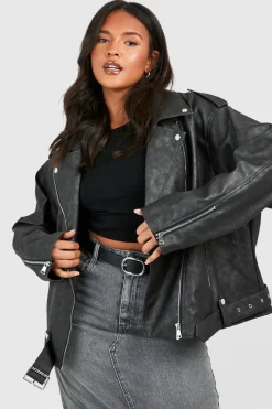 Grande taille - Veste oversize délavée