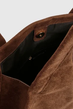 Grand sac fourre-tout en faux suède
