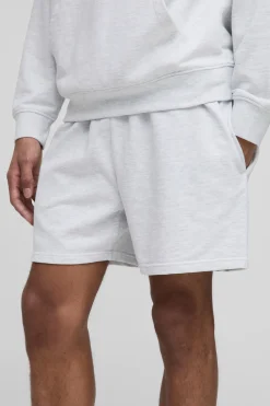 boohooMAN 260GSM Boucle de base pour shorts coupe décontractée, longueur courte<Homme Shorts|Essentiels