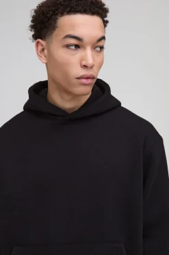 boohooMAN 330GSM Hoodie Boxy Basique Oversize<Homme Sweats À Capuche Et Sweatshirts|Sweats À Capuche Et Sweats