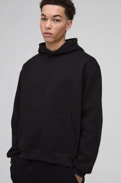 boohooMAN 330GSM Hoodie Boxy Basique Oversize<Homme Sweats À Capuche Et Sweatshirts|Sweats À Capuche Et Sweats