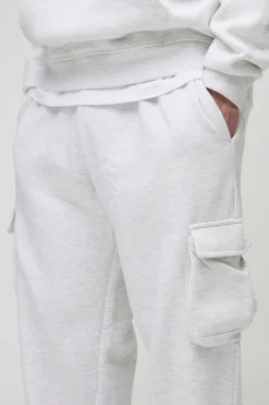 boohooMAN 330GSM Jogger Cargo Oversize pour Hommes de Grande Taille en e<Homme Tout Afficher|Jogging
