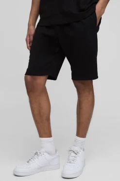 boohooMAN 260GSM Loopback Basic MAN. Short mi-longueur slim fit<Homme Shorts|Essentiels