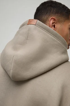 boohooMAN 330gsm Survêtement à capuche court pour homme oversize boxy ofcl<Homme Survêtements Grande Taille|Tout Afficher