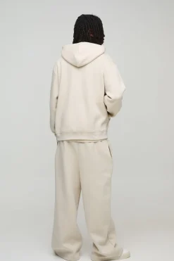 330GSM Sweat à capuche basique oversize zippé