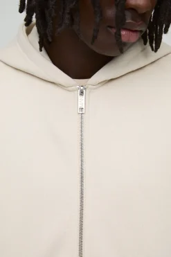 330GSM Sweat à capuche basique oversize zippé
