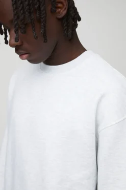 330GSM Sweatshirt Basique Oversize à Col Rond