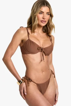 boohoo Hamsa Hand Charm Trim Tie Side Bikini Bottoms<Femme Maillots De Bain|Tenues De Plage
