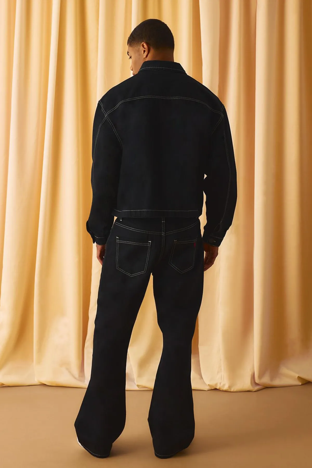 boohooMAN Harrington boxy brodé aux surpiqûres contrastées<Homme Tout Afficher|Ensembles Grandes Tailles