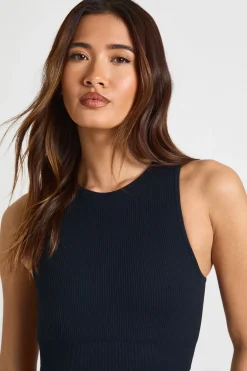 boohoo Haut Actif Sans Coutures à Dos Nageur Côtelé Contouré avec Rembourrage<Femme Athleisure|Vêtements De Sport