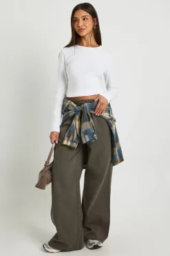 boohoo Haut Ajusté Basique À Manches Longues<Femme Basiques|Tops D’Automne