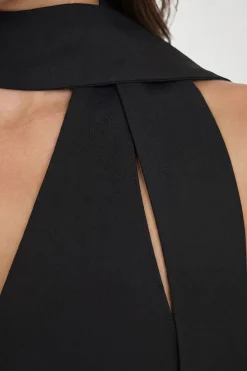 boohoo Haut Ajusté À Décolleté Plongeant Avec Détail Foulard<Femme Tailleurs|Tops
