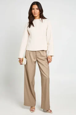 boohoo Haut Ajusté À Détails De Coutures<Femme Tops
