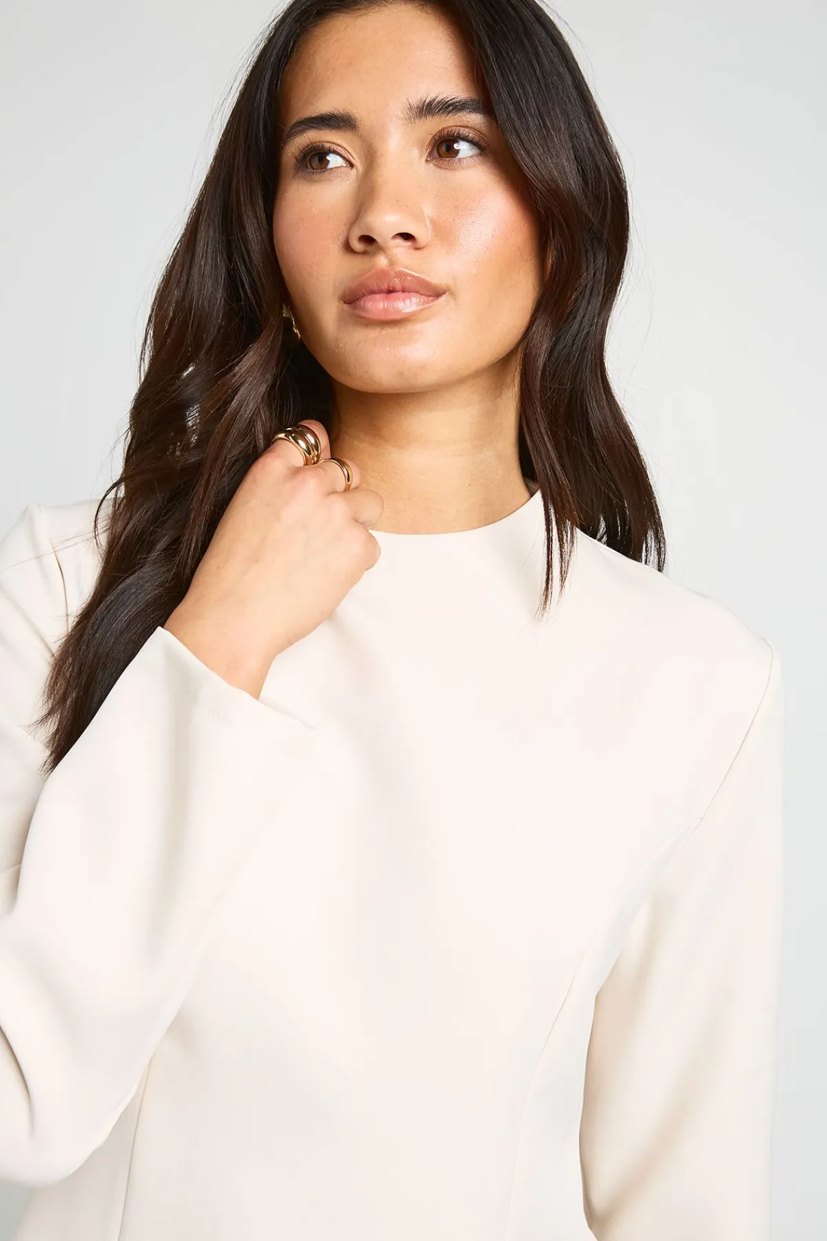 boohoo Haut Ajusté À Détails De Coutures<Femme Tops