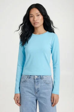 boohoo Haut Ajusté À Manches Longues Coupe Allongée Basique<Femme Basiques|Tops