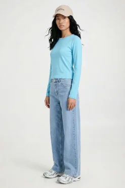 boohoo Haut Ajusté À Manches Longues Coupe Allongée Basique<Femme Basiques|Tops