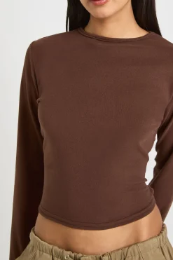 Haut Ajusté à Manches Longues Ultra Doux