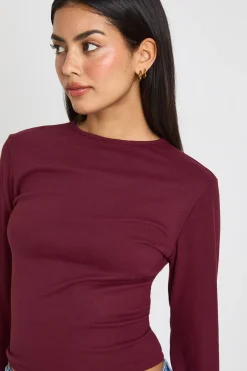 Haut Ajusté à Manches Longues Ultra Doux