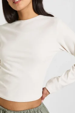 Haut Ajusté à Manches Longues Ultra Doux
